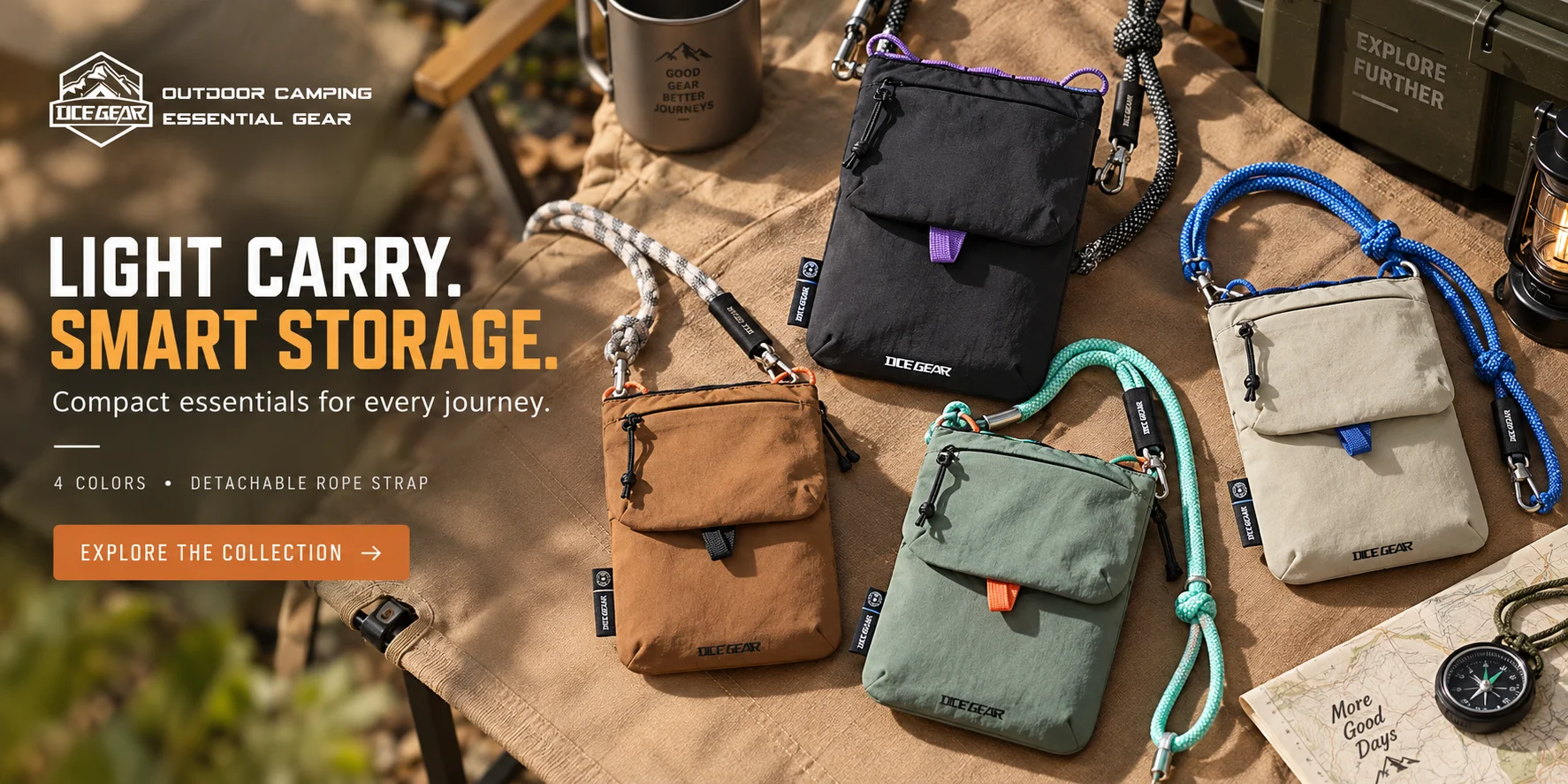 OCEGEAR Mini Crossbody Bag Men Women Casual Phone Bag Travel Small Shoulder Bag Male Light Sling Bag Chest Pack Messenger Bags