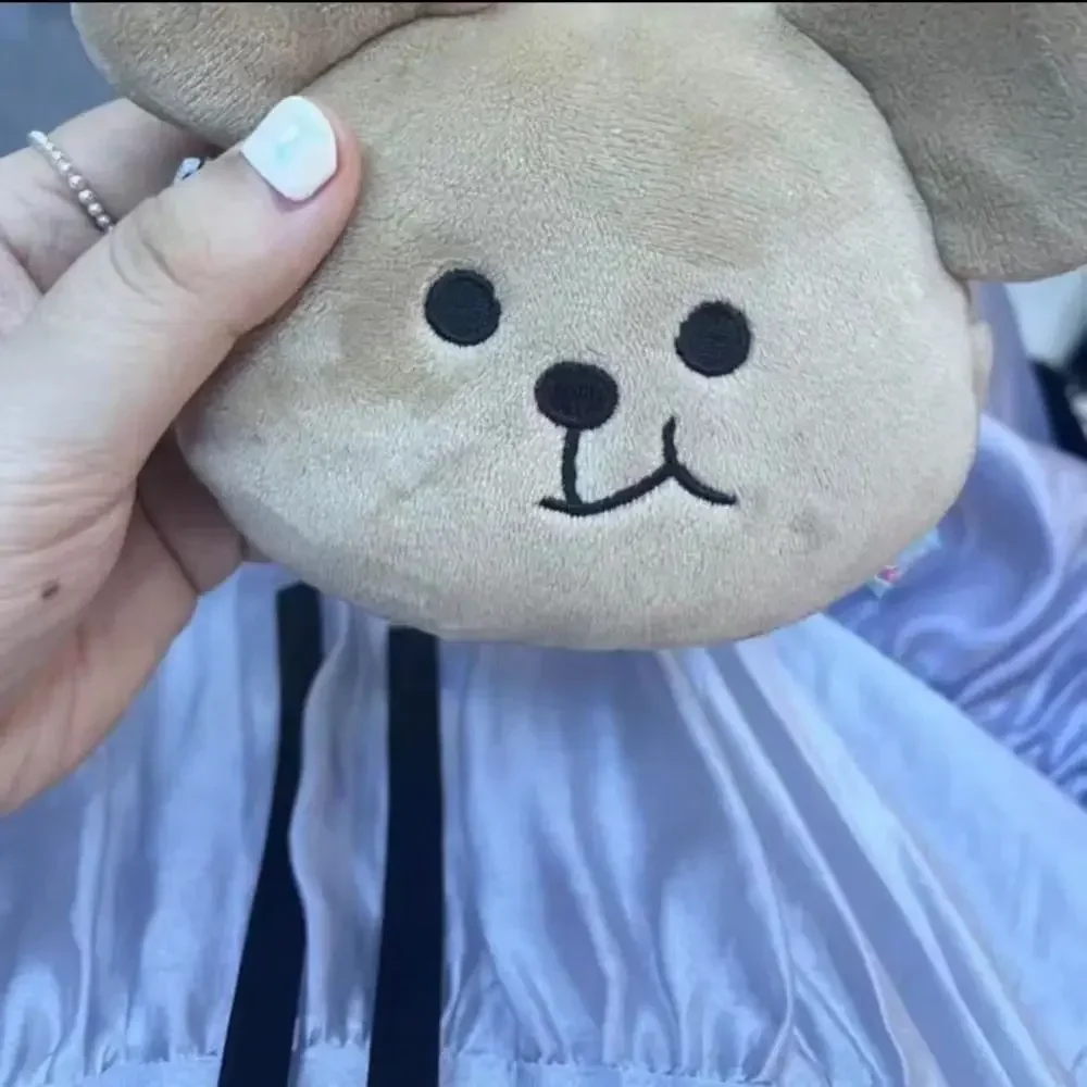 Super Adorable Plush Bear Coin Purse 3D Cartoon Storage Bag Outdoor Travel Girls Wallet Earphone Date-cable Zipper Bag