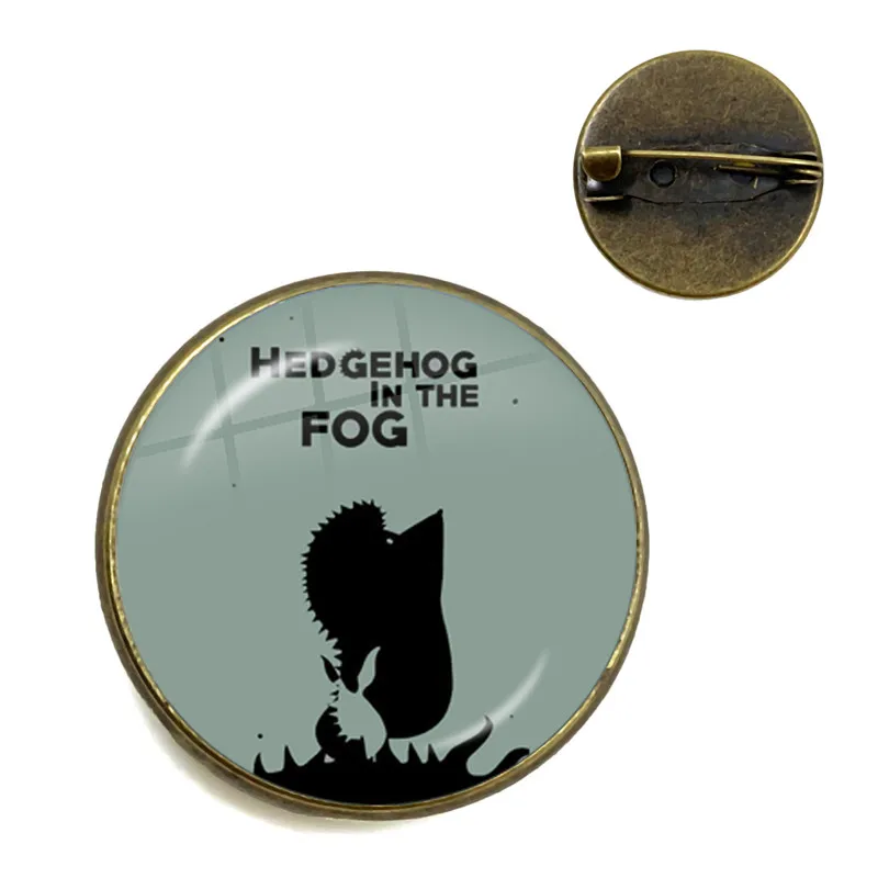 Vintage Hedgehog Brooch Cute Animal Pins Fashion Jewelry Brooches Antique Bronze Plated Collar Pin For Women Men Gift