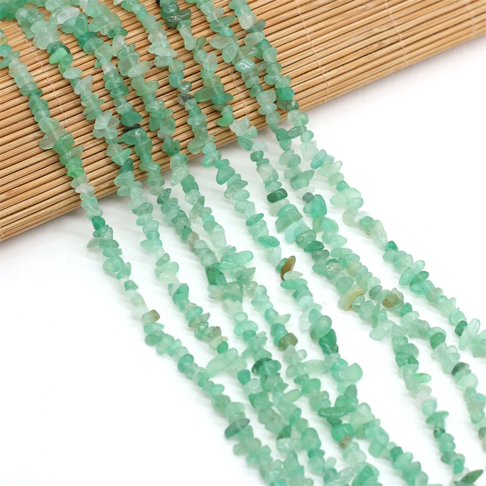 Natural Gem Stone Irregular Bead Gravel Aventurine Jades Chip Loose Beads for Jewelry Making DIY Earrings Bracelet Necklace 40cm