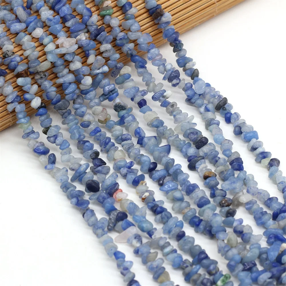 Natural Gem Stone Irregular Bead Gravel Aventurine Jades Chip Loose Beads for Jewelry Making DIY Earrings Bracelet Necklace 40cm
