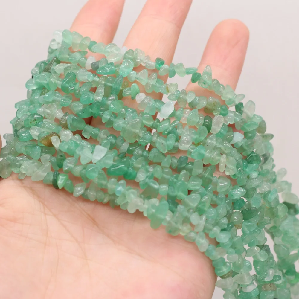 Natural Gem Stone Irregular Bead Gravel Aventurine Jades Chip Loose Beads for Jewelry Making DIY Earrings Bracelet Necklace 40cm
