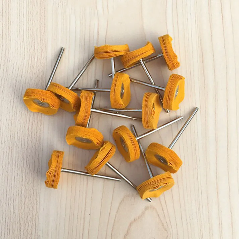 10Pcs/bag Dental Polishing Wheel Wool Cotton Polishing Teeth Polisher Brushes Polishers for Low Speed Contra Angle Handpiece