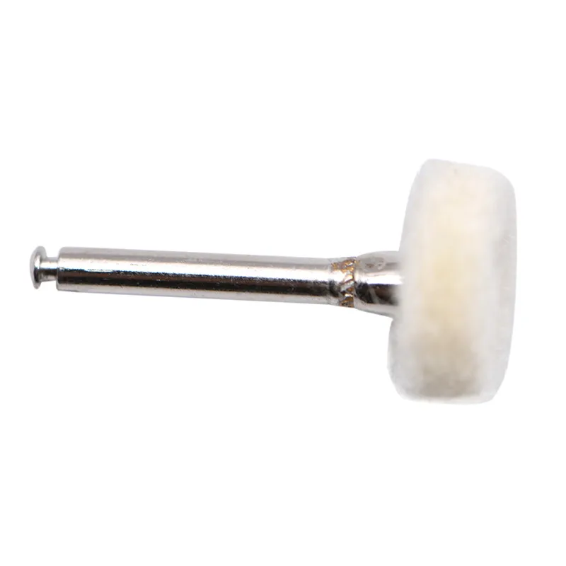 10Pcs/bag Dental Polishing Wheel Wool Cotton Polishing Teeth Polisher Brushes Polishers for Low Speed Contra Angle Handpiece