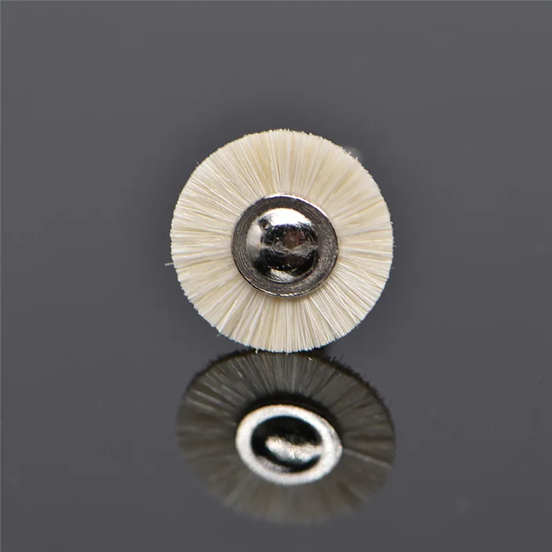 10Pcs/bag Dental Polishing Wheel Wool Cotton Polishing Teeth Polisher Brushes Polishers for Low Speed Contra Angle Handpiece