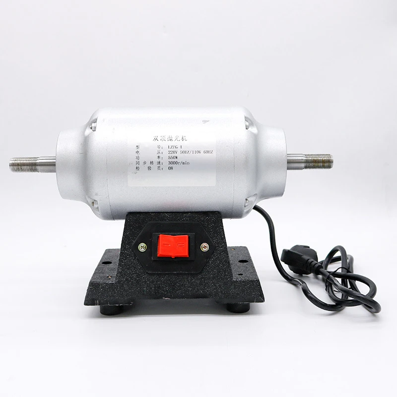 AG Double Top Polisher for Dental Laboratory New Laboratory Equipment Polishing Lathe Grinding Machine with Dust Cover