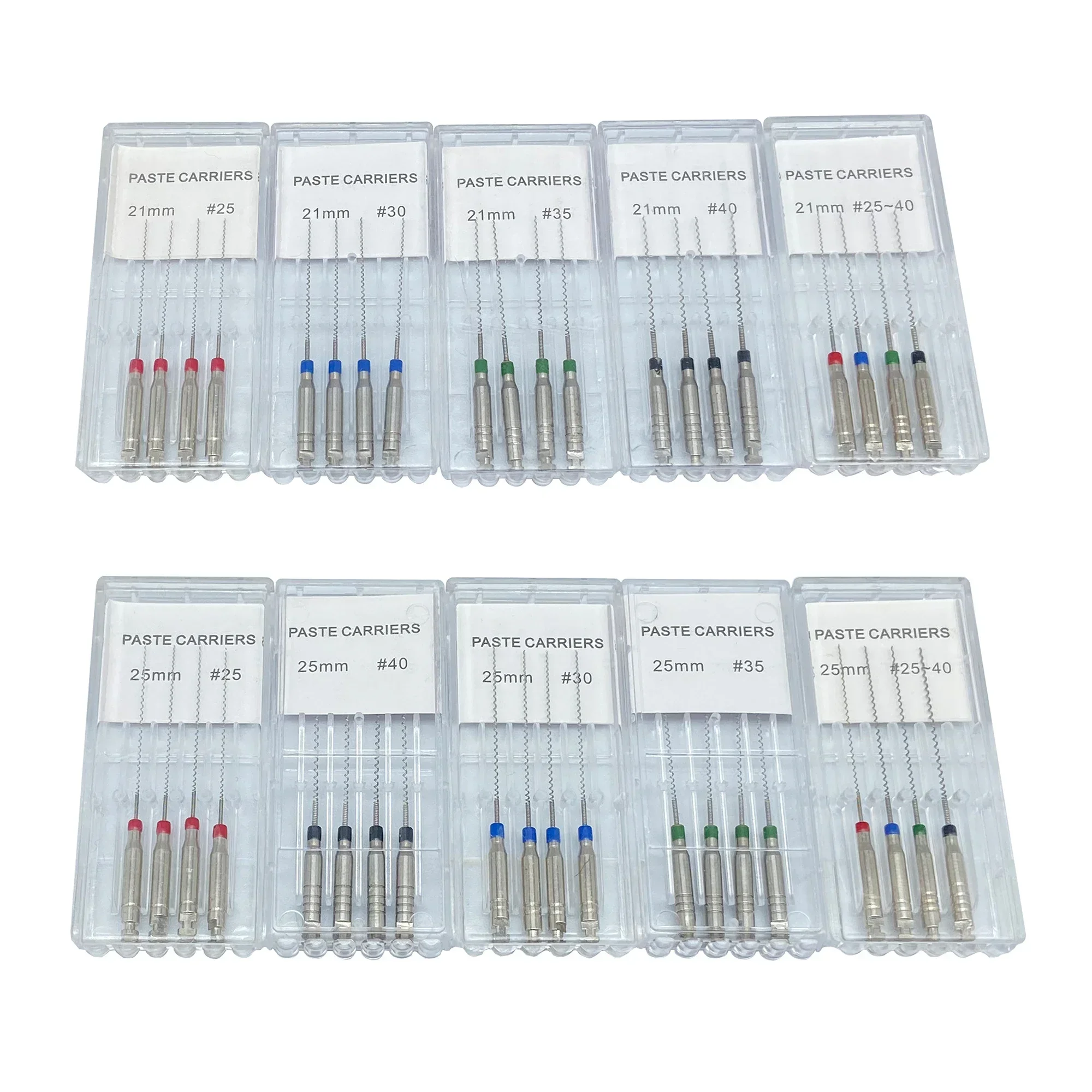 AG 20Box 21/25mm Dental Lentulo Paste Carriers Endodontic Reamers Drill Burs Endo Files Dentist Materials Instrument