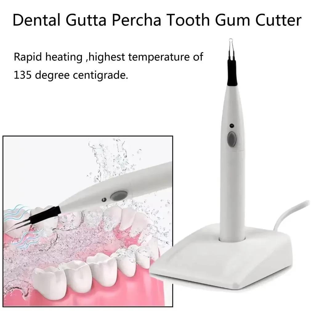 AG Dental Gutta Percha Tooth Gum Cutter 4 Tips Gingival Cutter Dental Gutta Percha Cutting Wireless Charging Socket Heating