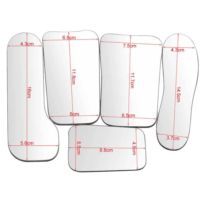 5 PCS/SET Dental Orthodontic Mirror Photography Double-Sided Mirrors Dental Tools Glass Material Dentistry Reflector Intra Oral