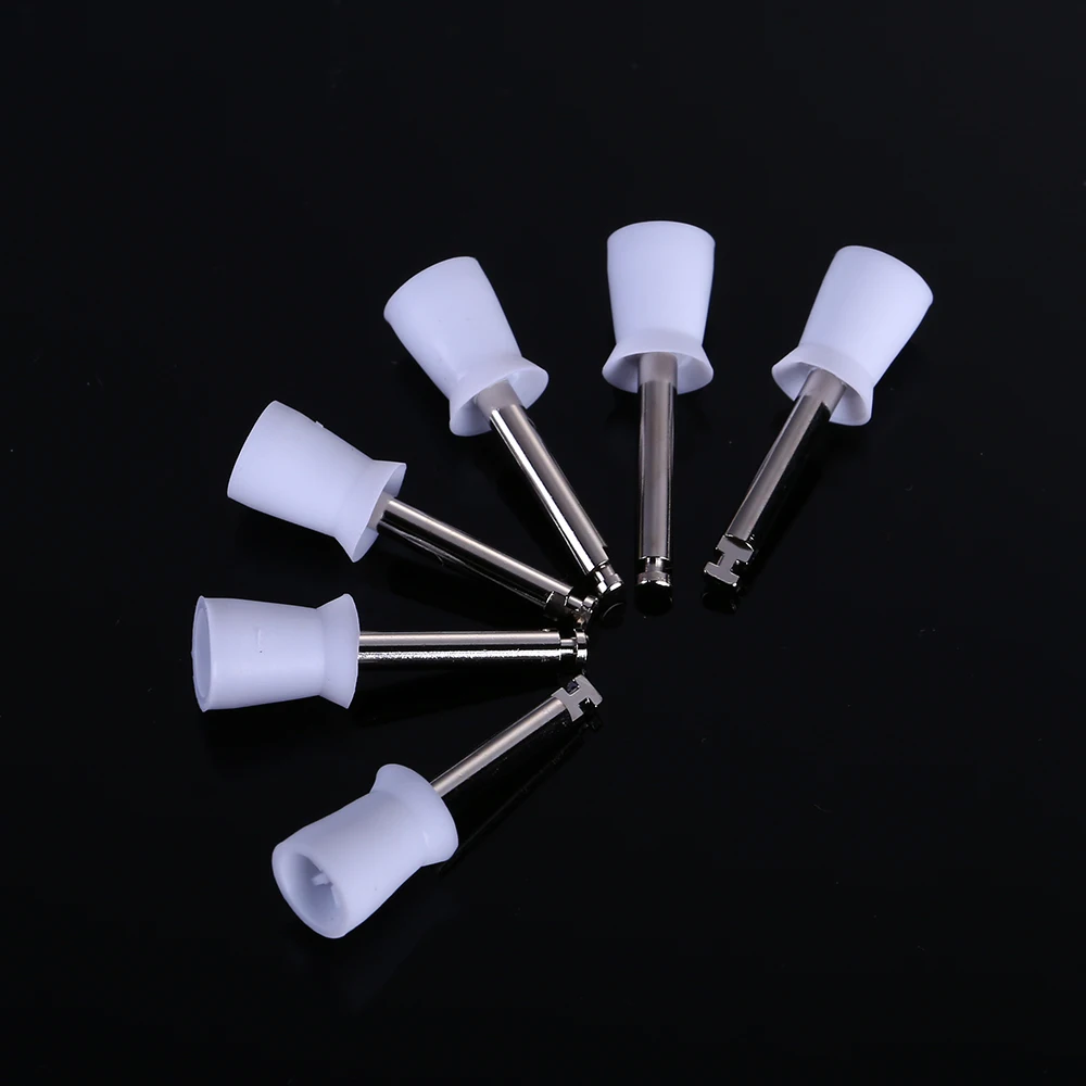 100PCS/Box Dentistry Polishing Cup Latch Type Rubber Tooth Polishing Brush Prophy Cup for Low Speed Handpiece Oral Hygiene