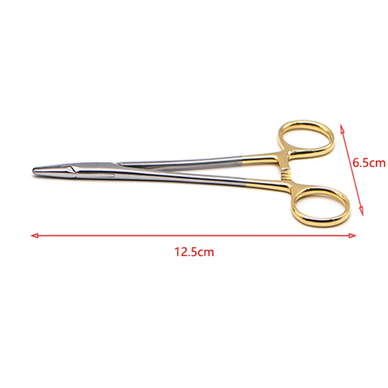 Dental Needle Holder Pliers with TC Head 12.5cm Length German Reusable Stainless Steel Orthodontic Forceps Surgical Instrument