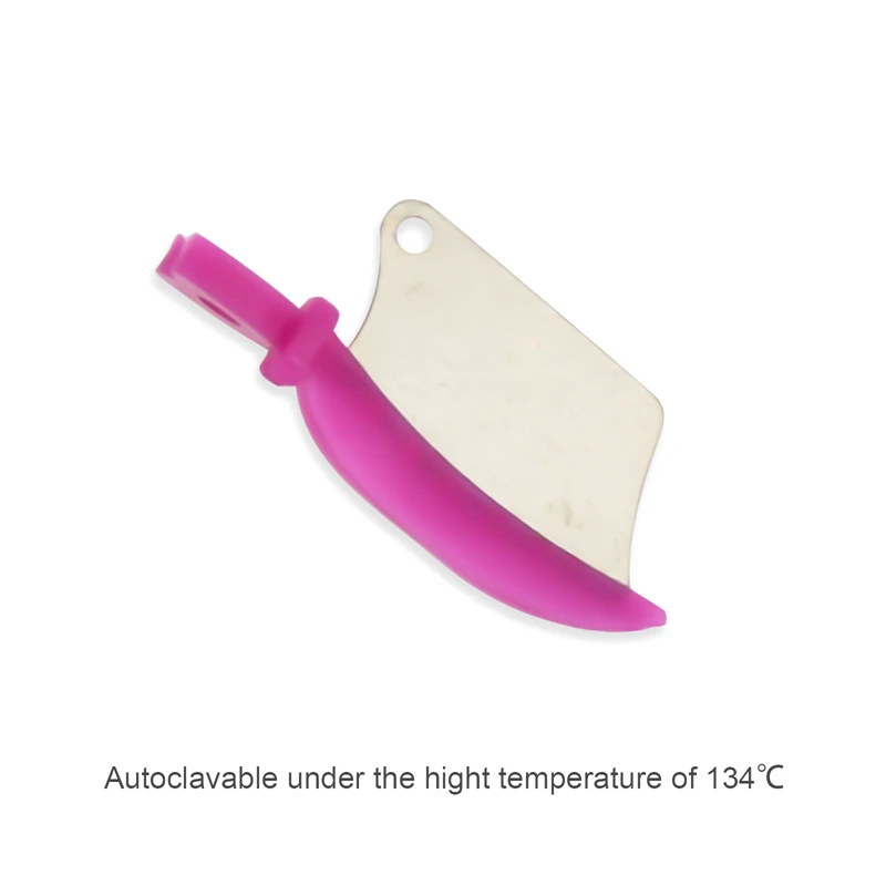 40PCS Dental Wedge Knife Prime Teeth Interproximal Plastic Wedge Guard With Stainless Steel Matrix Dentistry Matrices