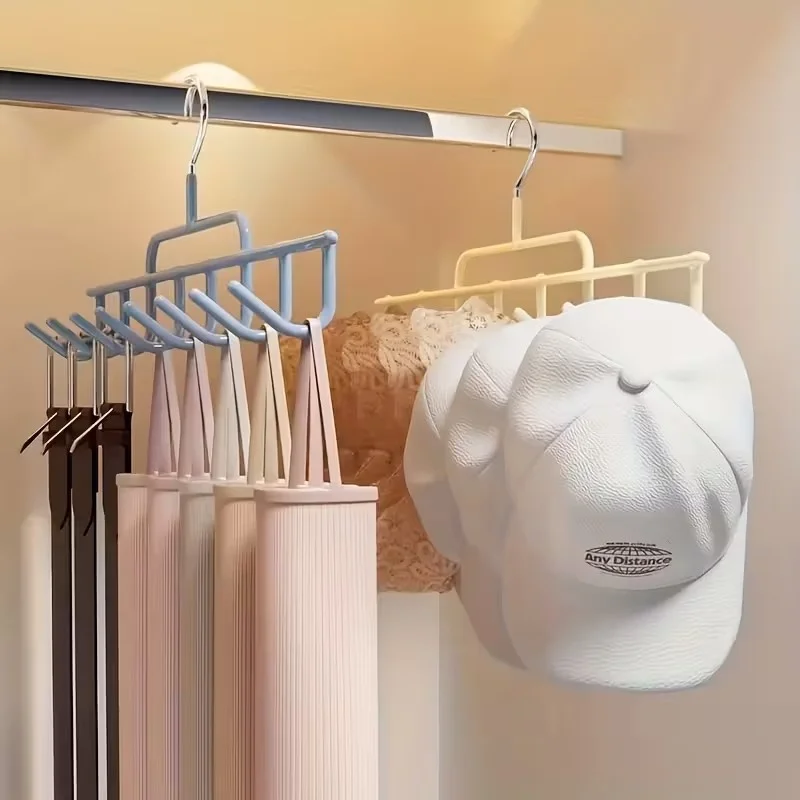 1pc New Hat Rack Instagram-Style Cap Organizer with Hanging Hooks, Fits 8 Tall Caps for Dorm Closet Wall Mounted Baseball