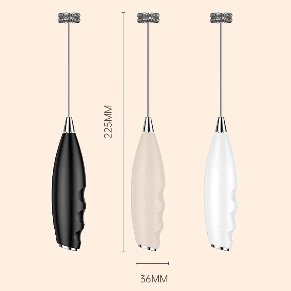 Wireless Electric Milk Frother Battery-Powered Handheld Foamer Coffee Cream Soup Peanut Butter Egg Whisking Baking Accessories