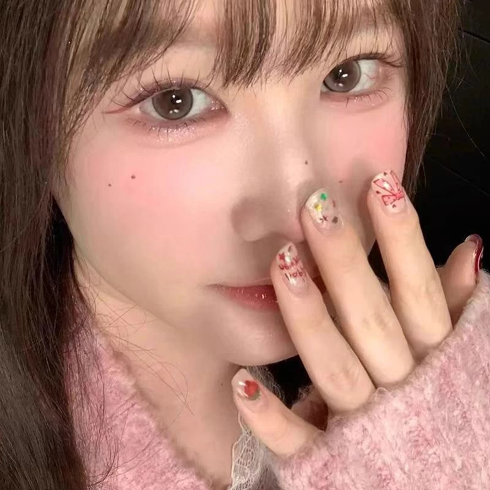 7-13mm Press on Lash Clusters Comic Eyelash Clusters No Glue Natural Cosplay False Eyelashes for Shopping Dating Traveling