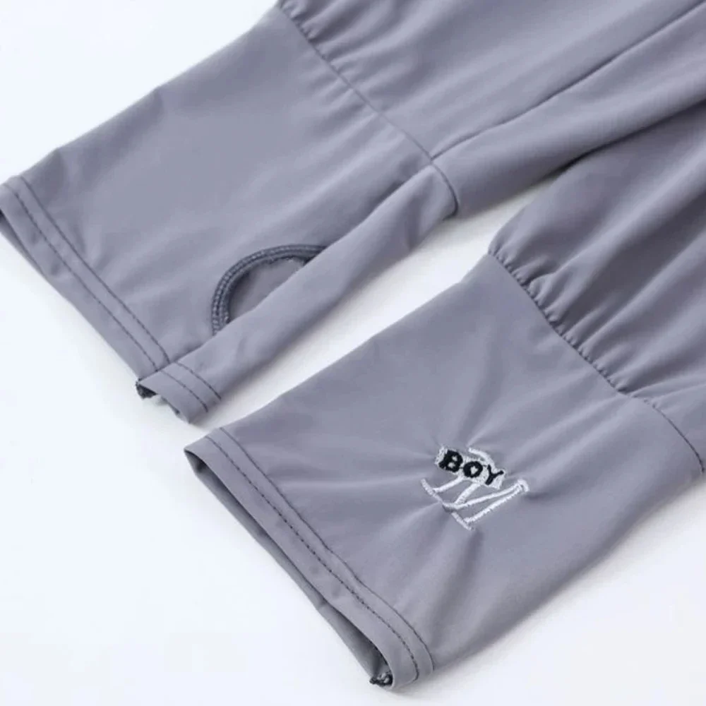 1 Pair Mens Ice Arm Sleeves Sunscreen Elastic Driving Gloves Outdoor UV Protection Arm Cover Sleeves Lightweight Cool Muff New