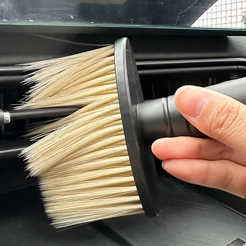 Car Wash Brush Dust Remover Car Air Conditioner Outlet Dust Removal Brush Soft Bristles Brushes for Car Cleaning Tools