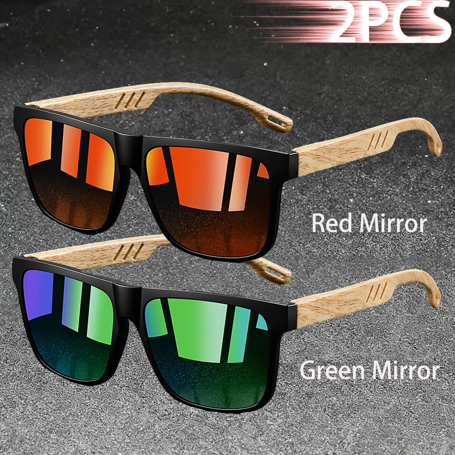 Fashion Vintage Square Square Frame Sunglasses Men Women Fishing Driving Man Luxury Brand Designer Sun Glasses  Eyewear
