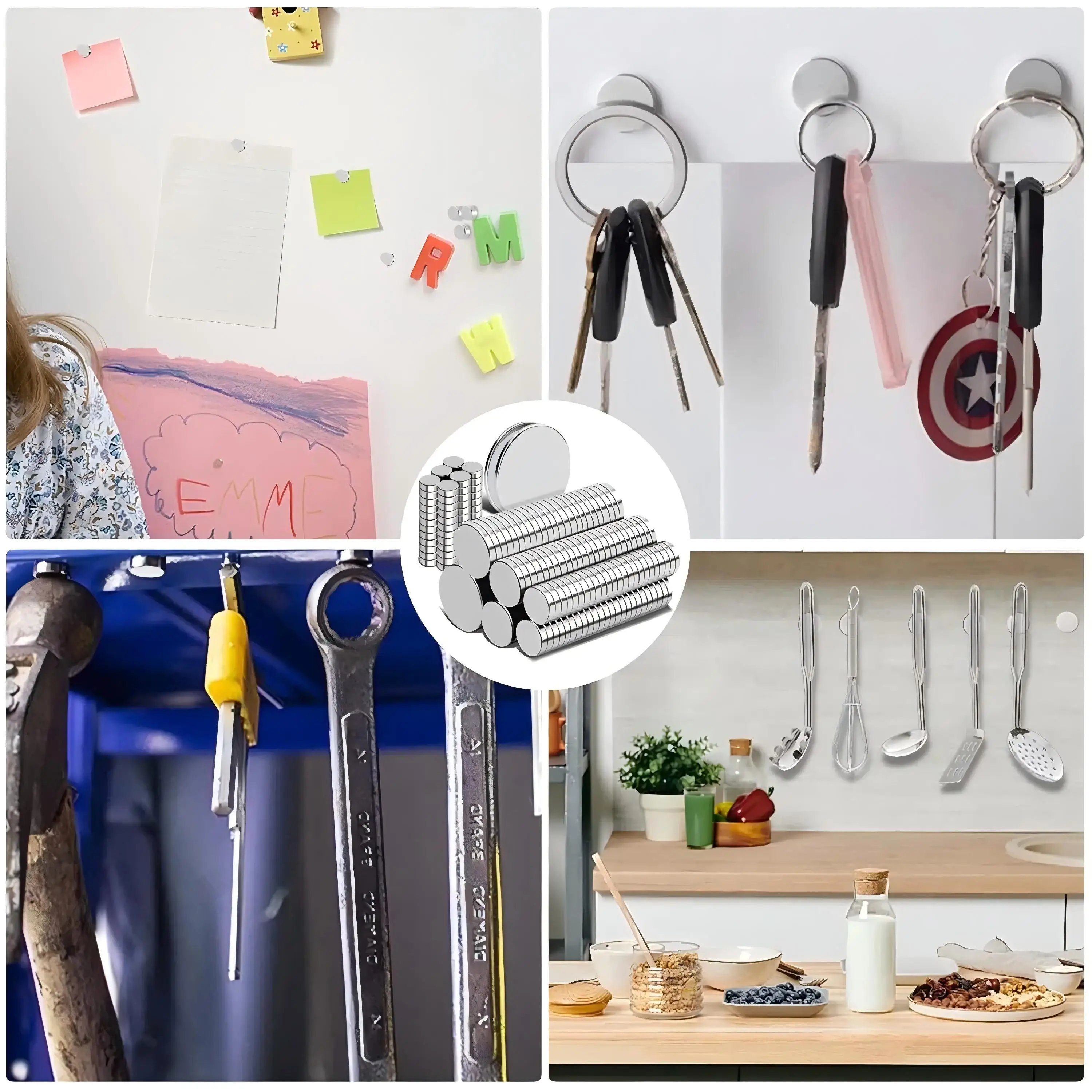 Super Powerful Magnet Strong Magnet Round Small Magnet for Decoration, Fridge, DIY, Office, 3x1,3x2,4x1,4x2,5x2,5x3,6x2,8x2,10x2