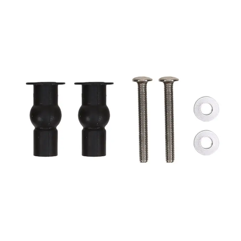 2pcs Expansion Screw Toilet Seat Top Fix Seat Hinge Hole Fixings Well Nut Screw Rubber Back To Wall Toilet Cover Accessories