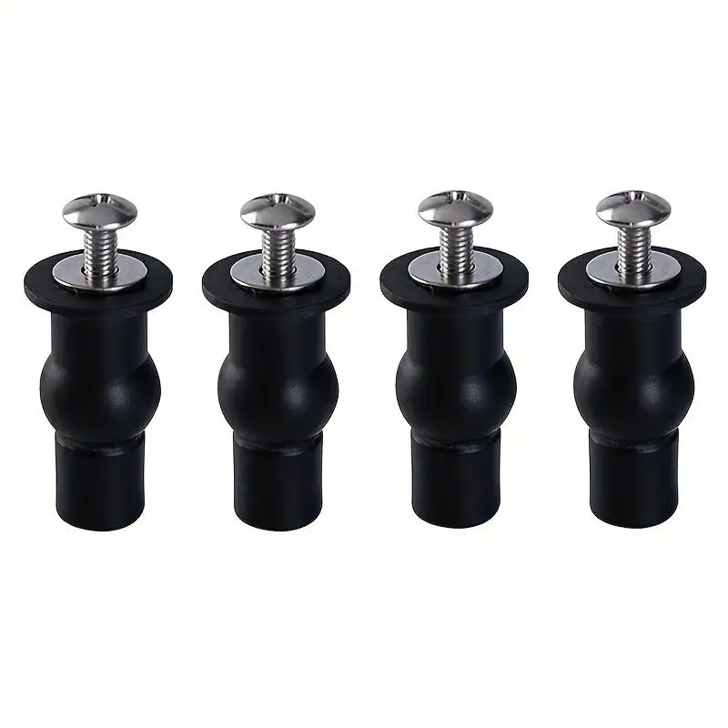 2pcs Expansion Screw Toilet Seat Top Fix Seat Hinge Hole Fixings Well Nut Screw Rubber Back To Wall Toilet Cover Accessories