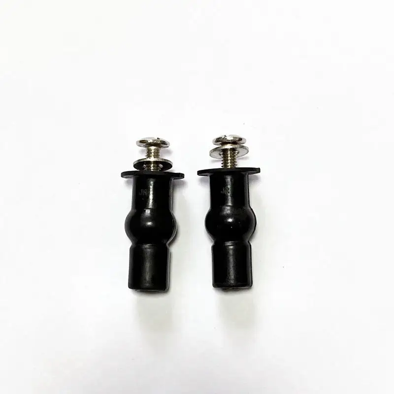 2pcs Expansion Screw Toilet Seat Top Fix Seat Hinge Hole Fixings Well Nut Screw Rubber Back To Wall Toilet Cover Accessories