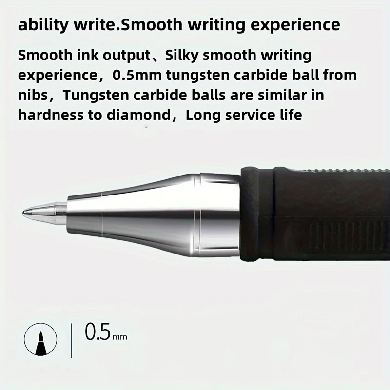 5/10/20pcs Quick-Drying Gel Pens, 0.5mm Fine Tip, Black Ink - Ideal Choice for Office and School Clean For School Office Use Onl