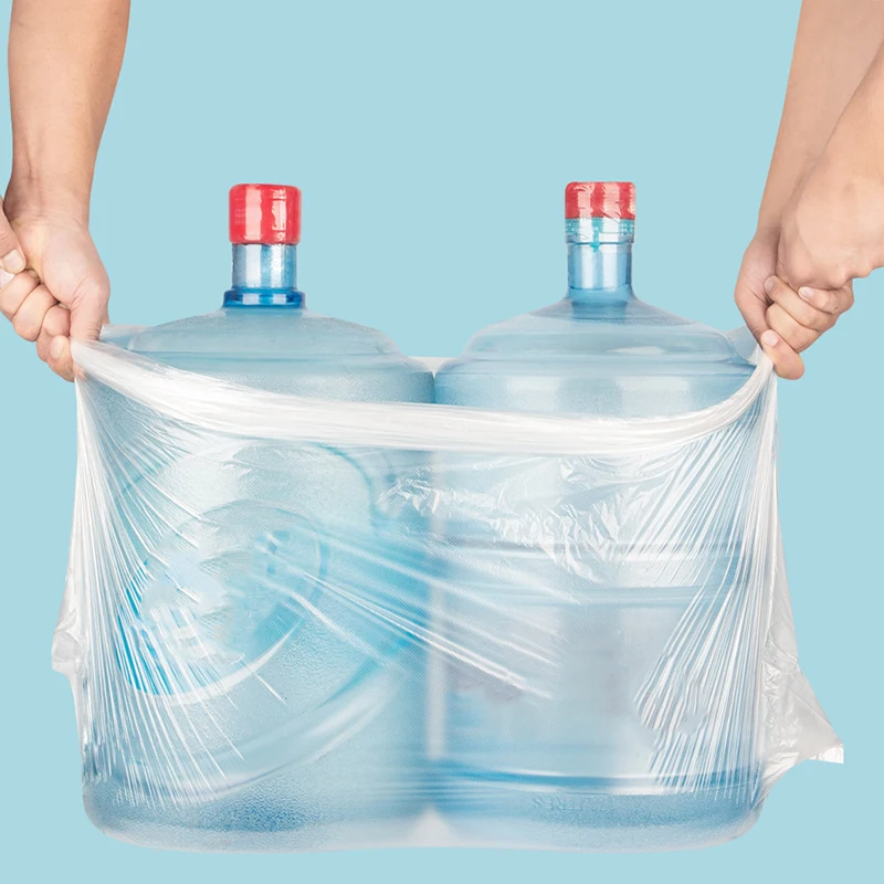 100PCS/300PCS Large Waste Garbage Bag Black Transparent Thickened Garbage Bags Outdoor Restauran Kitchen Disposable Trash Bags