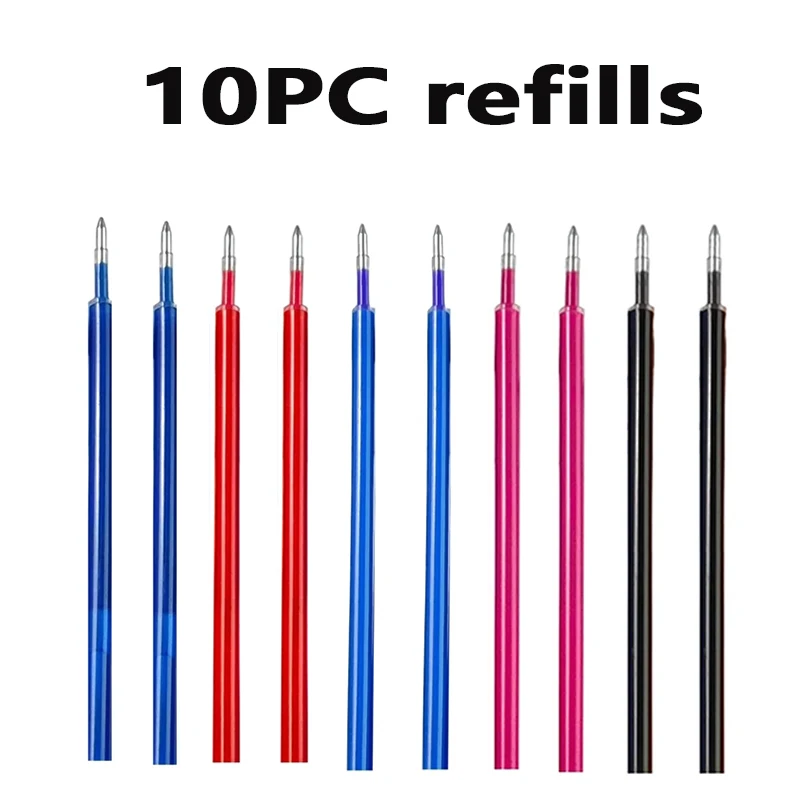 Color Erasable Gel Pens 0.7mm Multi-color Refill Pen for Drawing Writing Gel Ink Rollerball Pen School Stationery Supply
