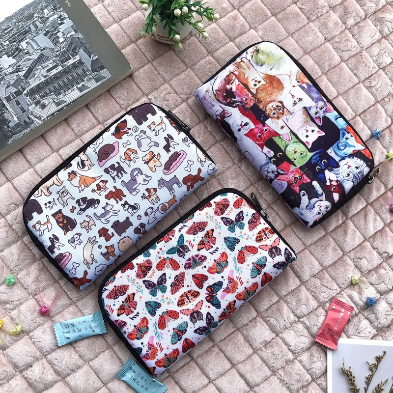 Cute Bee Dragonfly Moth Butterfly Wallet Fantasy Honey Bee Flowers Money Bags ID Credit Card Holder Insects Long Clutch Pouch