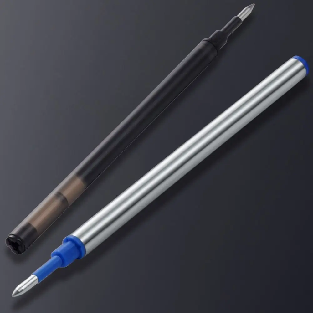 Business Ballpoint Pen Durable Students Gift Brass Gel Pen with Blue/Black Ink Refill Fountain Pen School Office Supplies