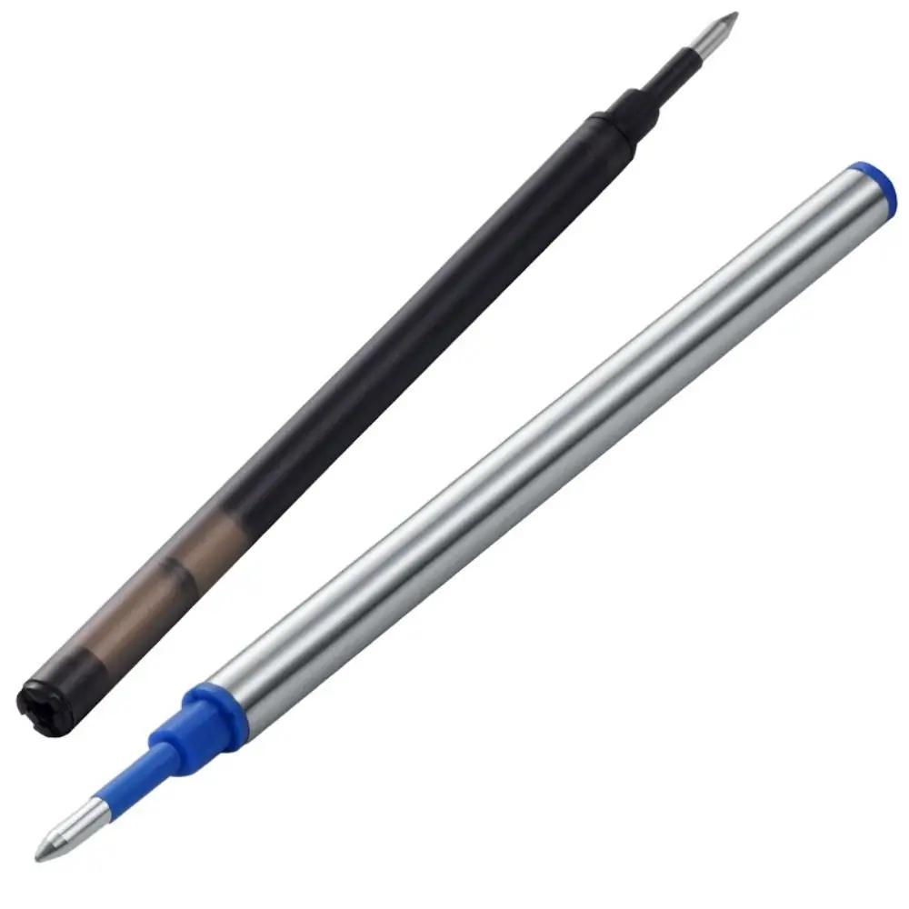 Business Ballpoint Pen Durable Students Gift Brass Gel Pen with Blue/Black Ink Refill Fountain Pen School Office Supplies