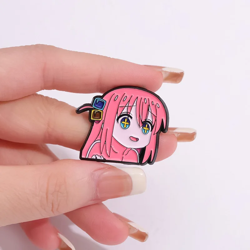BOCCHI THE ROCK Anime Cosplay Brooches Cute Character Pins Clothing Backpack Lapel Badges Fashion Jewelry Accessories Gifts