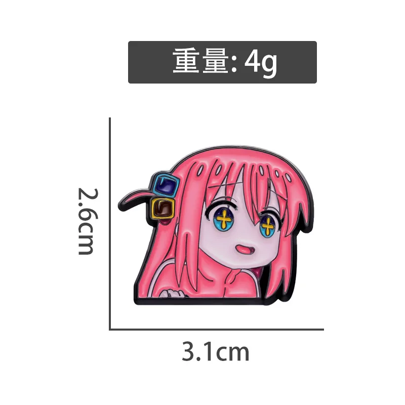 BOCCHI THE ROCK Anime Cosplay Brooches Cute Character Pins Clothing Backpack Lapel Badges Fashion Jewelry Accessories Gifts
