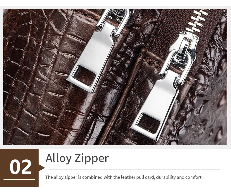 SCHLATUM Men's Genuine Leather Vintage Crocodile Pattern Chest Bag Luxury Men Crossbody Travel Bag Multifunction Sling Bags