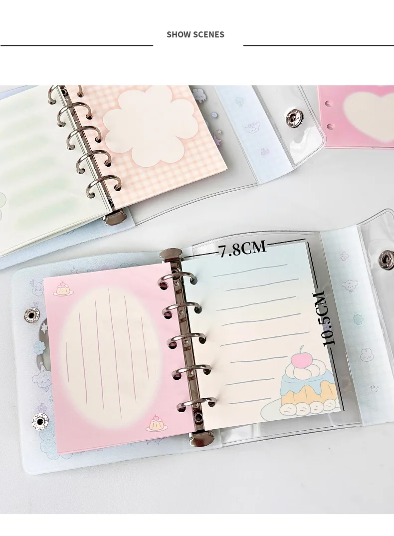 M5 5Holes 60Sheet Loose Leaf Notebook Refill Loosening Index Memo Planning Series Simplified Alien Bookmark Memo Notes