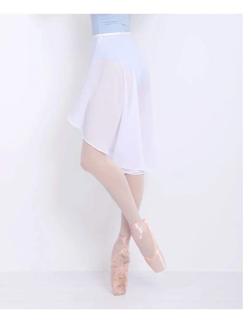 Dance Skirts For Women Chiffon Ballet Skirts Tulle Skirt Black Swimwear Cover Up  Dance Costumes Girls Adult Training Skirts