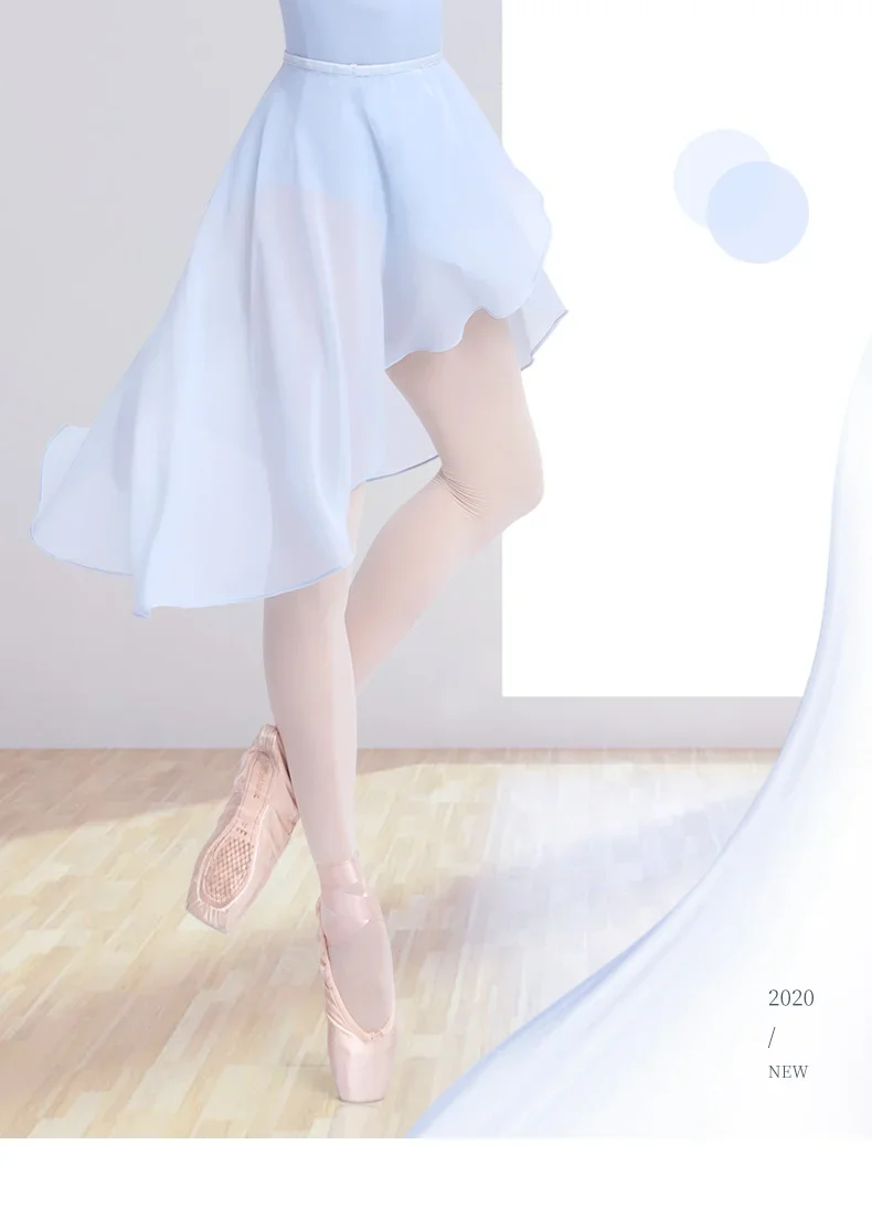 Dance Skirts For Women Chiffon Ballet Skirts Tulle Skirt Black Swimwear Cover Up  Dance Costumes Girls Adult Training Skirts