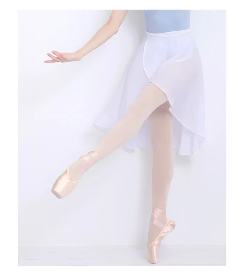 Dance Skirts For Women Chiffon Ballet Skirts Tulle Skirt Black Swimwear Cover Up  Dance Costumes Girls Adult Training Skirts