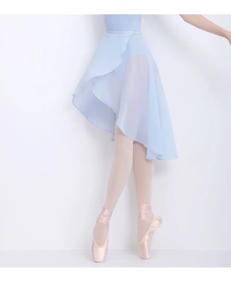 Dance Skirts For Women Chiffon Ballet Skirts Tulle Skirt Black Swimwear Cover Up  Dance Costumes Girls Adult Training Skirts