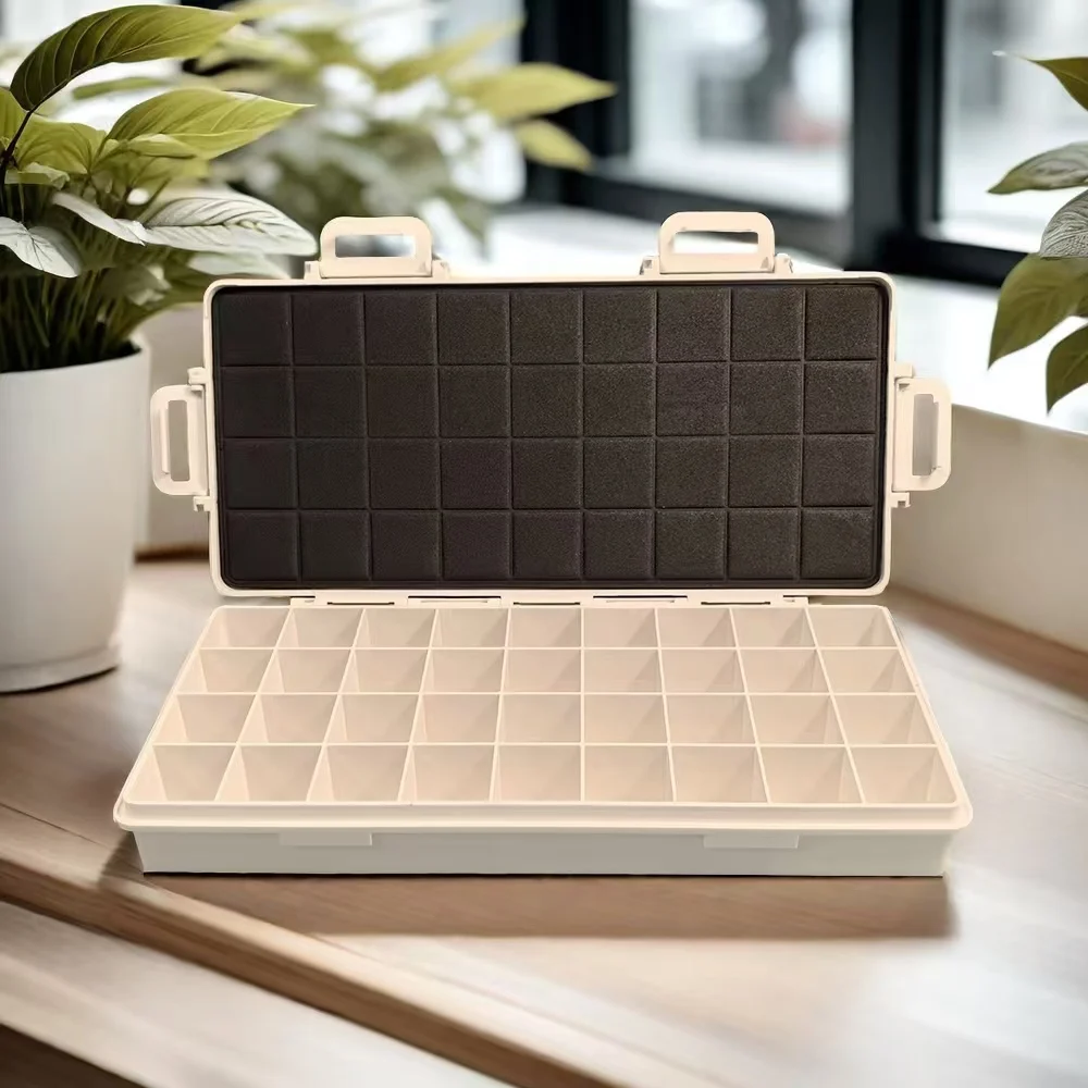 Sealed Moisturizing Paint Box 12/24/36 Grid Oil Pigment Organizer Watercolor Palette Acrylic Paints Storage Art Supplies