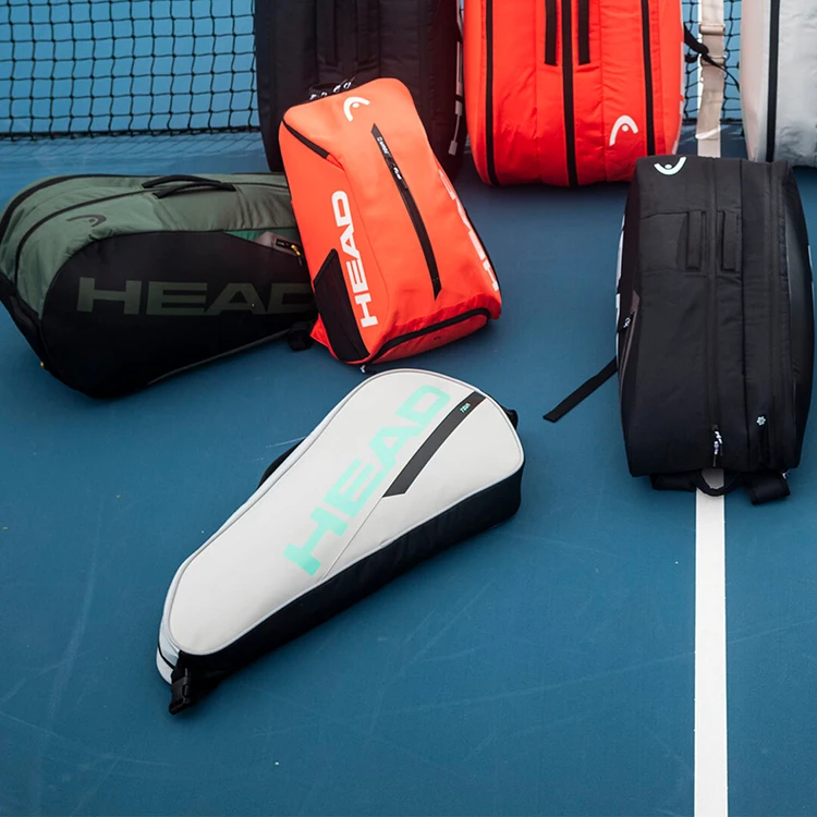 HEAD Tour Black Capacity for 2 Rackets Shoulder Tennis Sports Racket Bag Court Bag With Shoes Compartment Tennis Bag