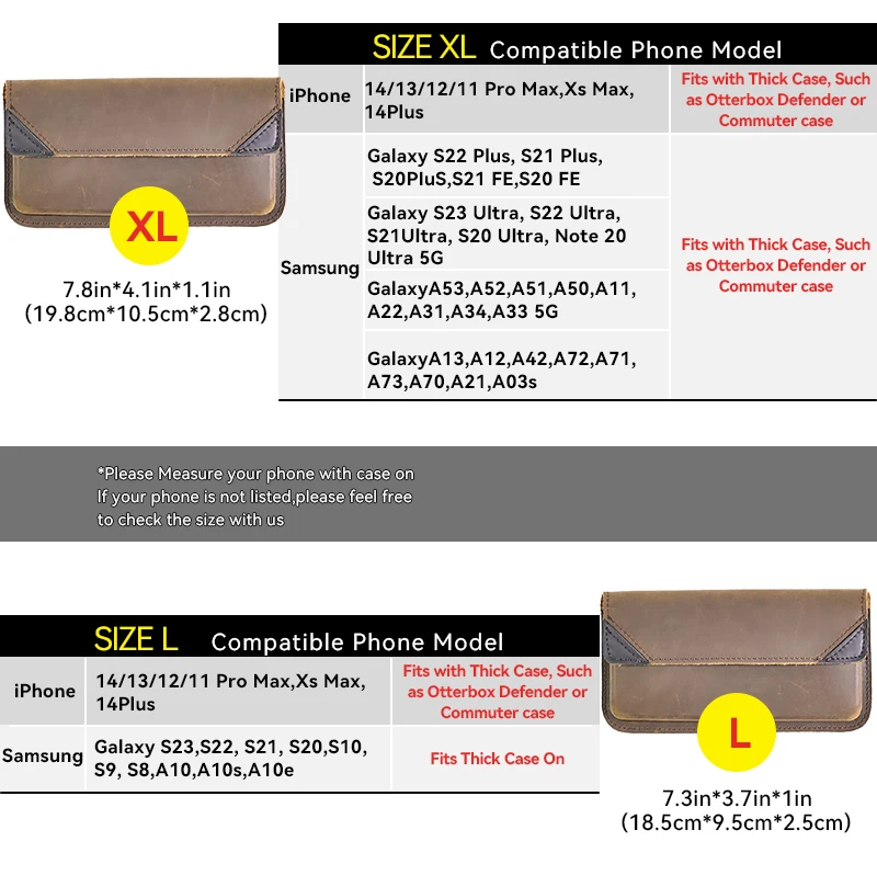 1pcGenuine Leather Waist Bag for Men, Casual Flip Cover, Phone Holster Case with Belt Clip, Mobile Phone Pouch for iPhone 15
