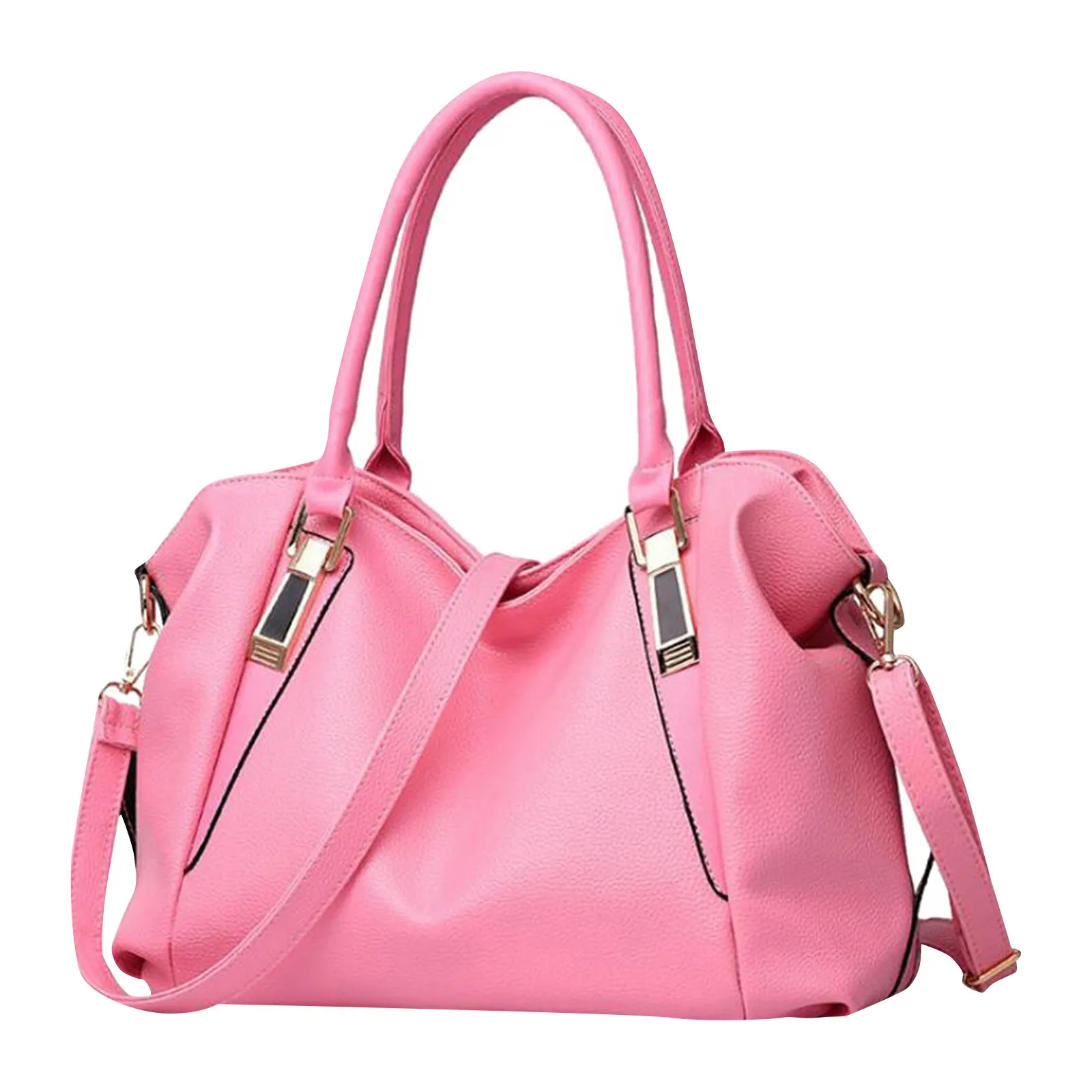 Women'S Fashion Soft Leather Handbag Classic Temperamental Large Capacity Top-Handle Bags Daily One Shoulder Crossbody Bag