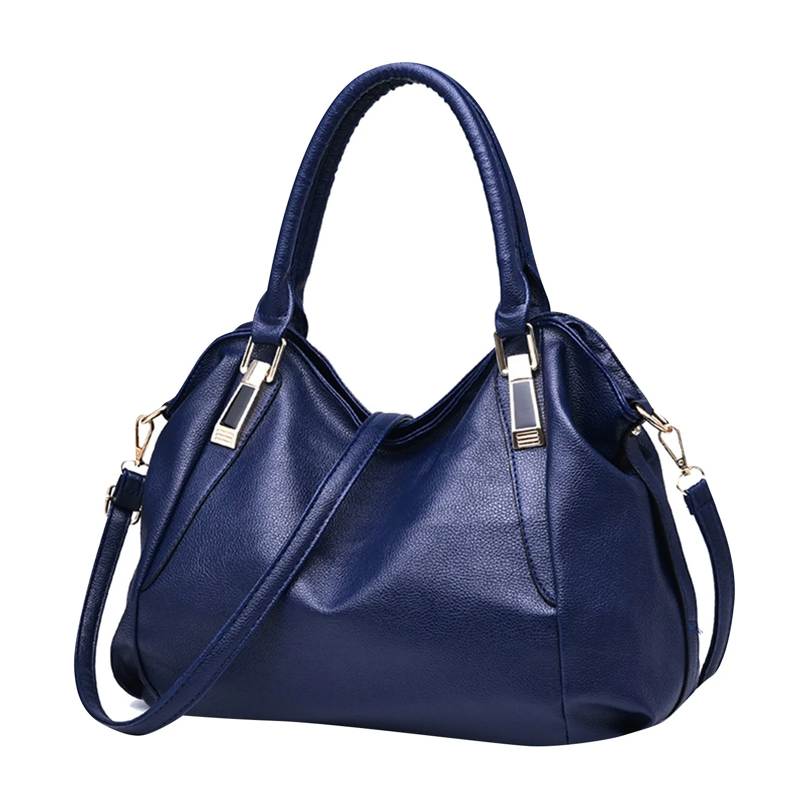 Women'S Fashion Soft Leather Handbag Classic Temperamental Large Capacity Top-Handle Bags Daily One Shoulder Crossbody Bag