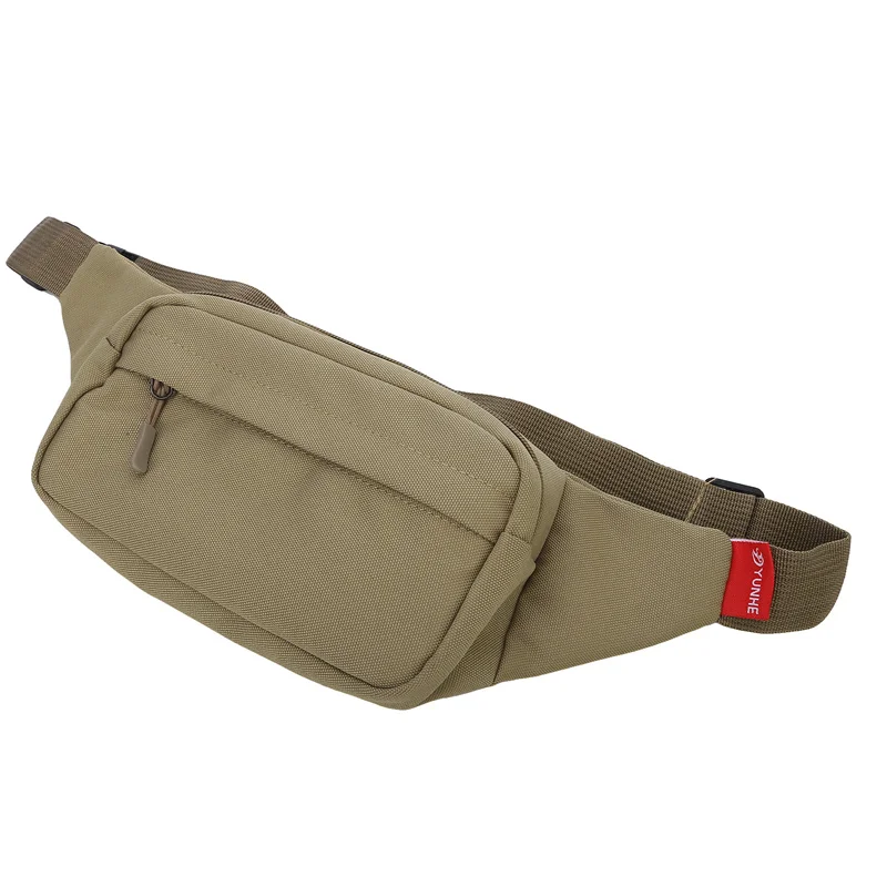 Men's and Women's Universal Models Waist Bag Fashion Crossbody Bags Sports Cell Phone Bags Solid Color Large Capacity Chest Bag
