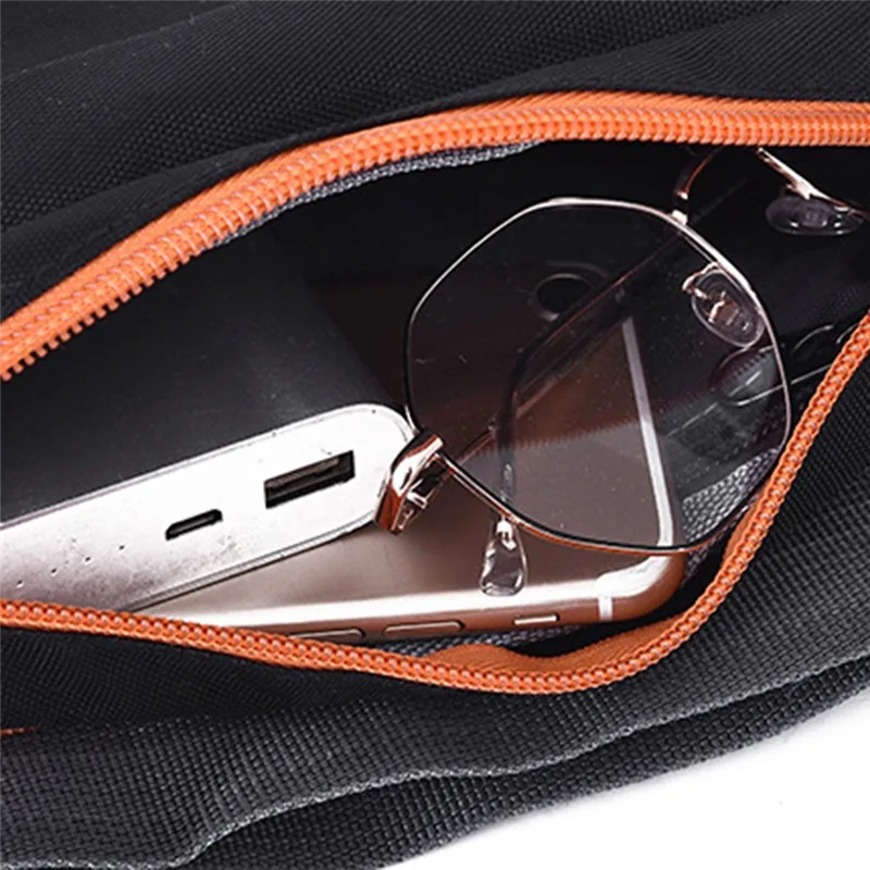 Men's and Women's Universal Models Waist Bag Fashion Crossbody Bags Sports Cell Phone Bags Solid Color Large Capacity Chest Bag