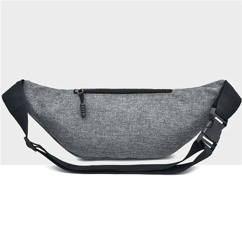 Men's and Women's Universal Models Waist Bag Fashion Crossbody Bags Sports Cell Phone Bags Solid Color Large Capacity Chest Bag
