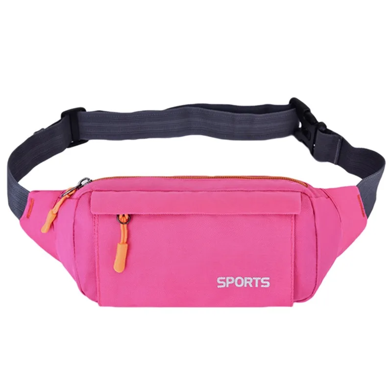 Men's and Women's Universal Models Waist Bag Fashion Crossbody Bags Sports Cell Phone Bags Solid Color Large Capacity Chest Bag