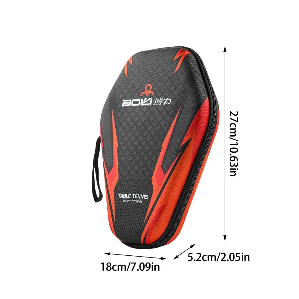 New Table Tennis Racket Bags EVA Hard Shell Waterproof With Bag Case Strap Box Table Dustproof Paddles Hand Tennis Storage